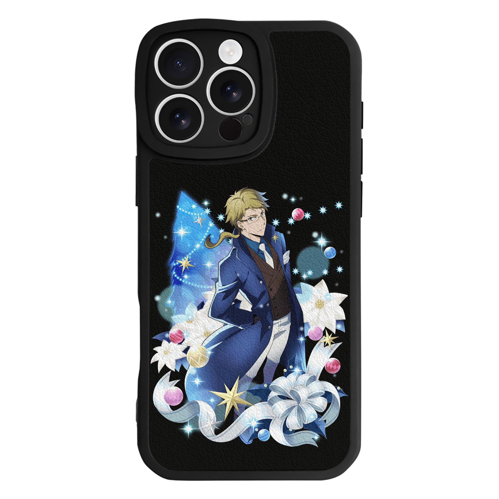 （画像用） 文豪ストレイドッグス Bungo Stray Dogs 【iPhone 16シリーズ対応】シリコンスマホケース（レザー調） 材質：シリコン